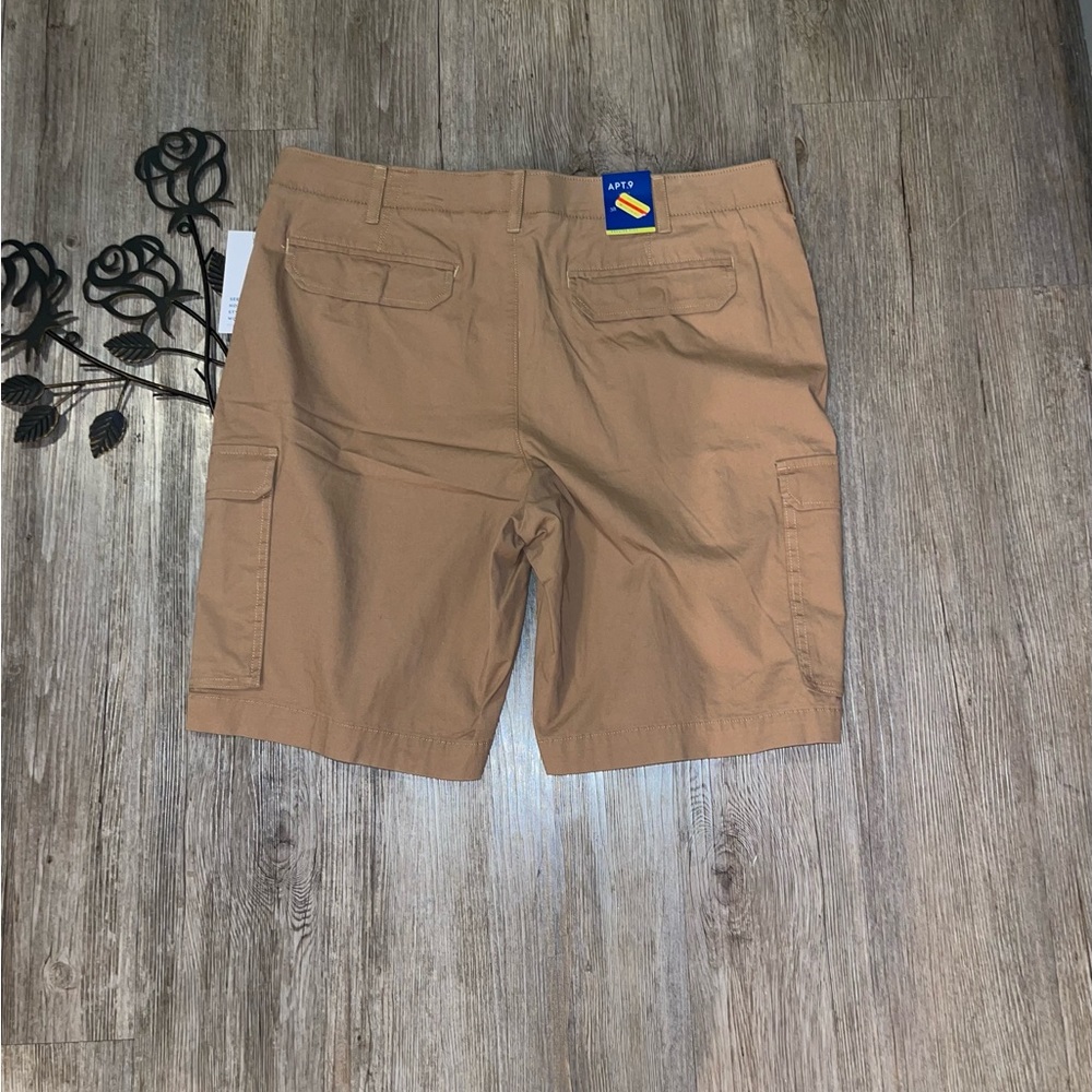 Men's Apt. 9 Premier Flex Cargo Shorts Colonial Khaki Size 38 - Picture 6 of 6